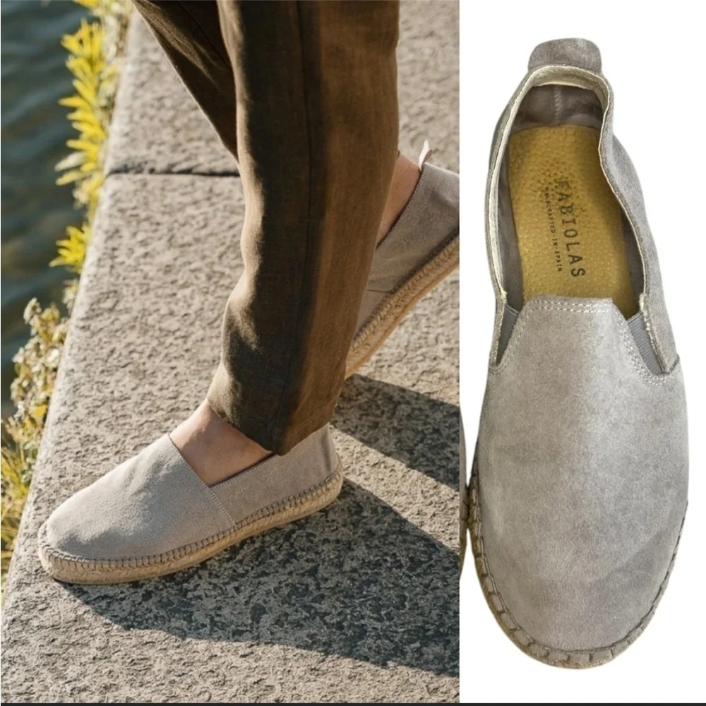 Fabiolas Suede Espadrilles Shoes Handcrafted in Spain Size EU 37